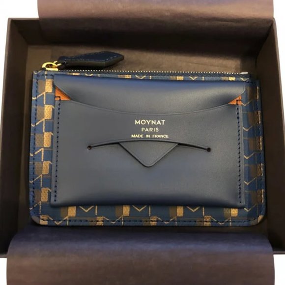 Moynat Paris: Goatskin and Leather Coin Pouch (Retail: $650)
